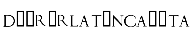 DuererLatinCapitals font preview