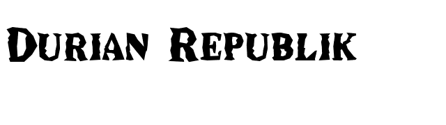 Durian Republik font preview