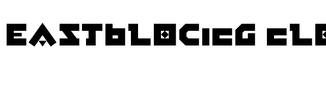 EastBlocICG ClosedAlt font preview