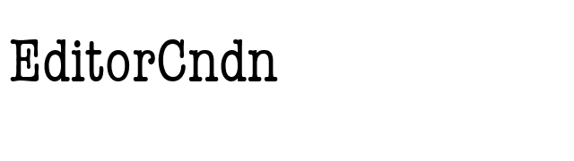 EditorCndn font preview