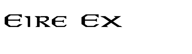 Eire Ex font preview