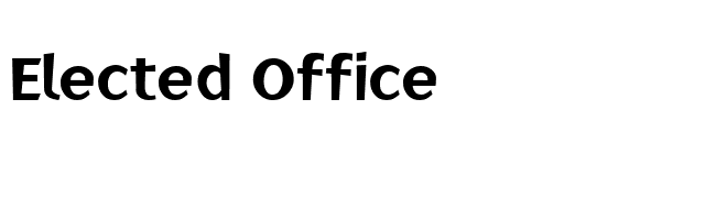 Elected Office font preview