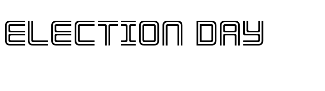 Election Day font preview