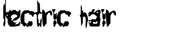 Electric Chair font preview