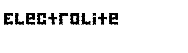 Electrolite font preview