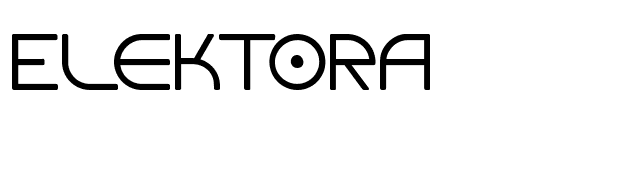 Elektora font preview