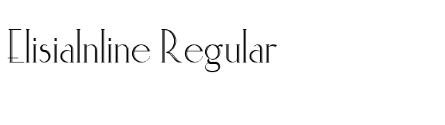 ElisiaInline Regular font preview