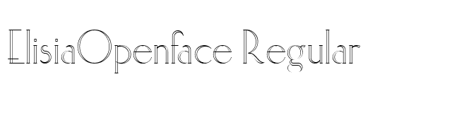 ElisiaOpenface Regular font preview