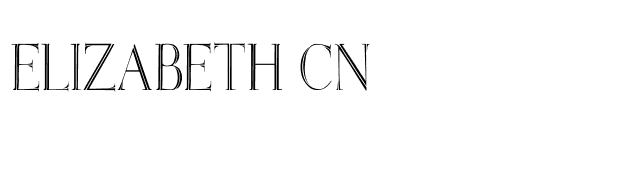 Elizabeth Cn font preview