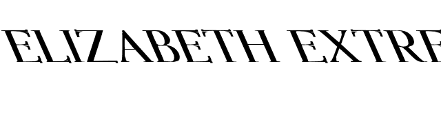 Elizabeth Extreme Lefty Bold font preview