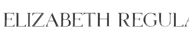 Elizabeth Regular font preview