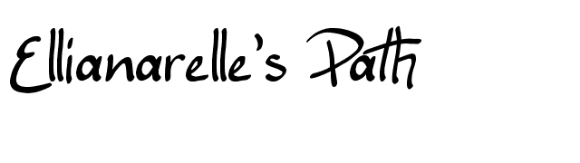 Ellianarelle's Path font preview