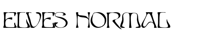 Elves Normal font preview