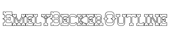 EmelyBeckerOutline font preview