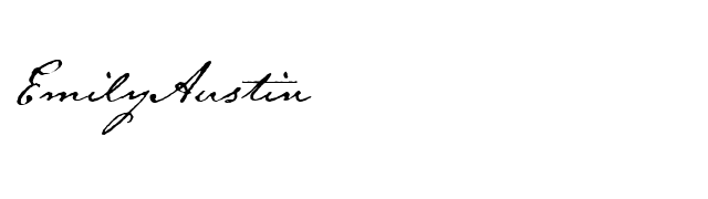 EmilyAustin font preview