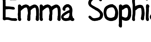 Emma Sophia font preview