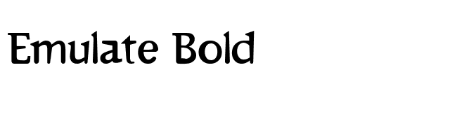 Emulate Bold font preview