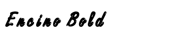 Encino Bold font preview