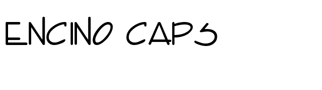 Encino Caps font preview