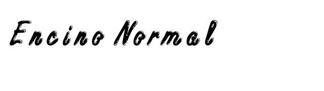 Encino Normal font preview