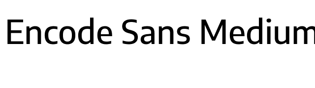 Encode Sans Medium font preview