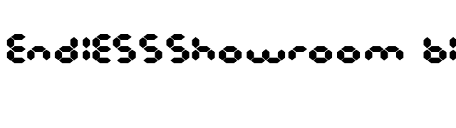 EndlessShowroom Black font preview