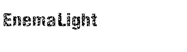 EnemaLight font preview