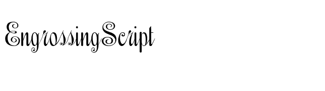 EngrossingScript font preview