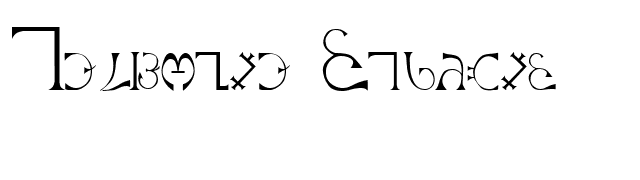 Enochian Regular font preview