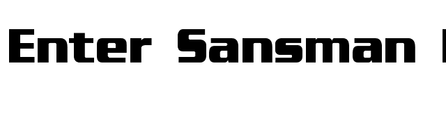 Enter Sansman Bold font preview