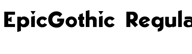 EpicGothic Regular font preview
