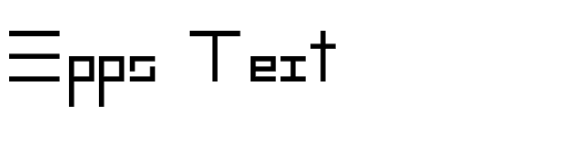 Epps Text font preview