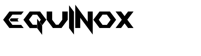 EQUINOX font preview