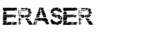 Eraser font preview