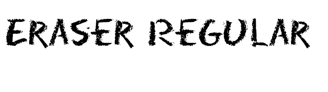 Eraser Regular font preview