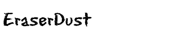 EraserDust font preview