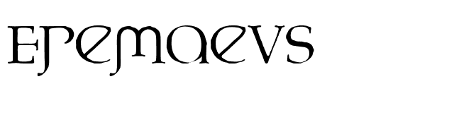 Eremaeus font preview