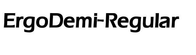 ErgoDemi-Regular font preview