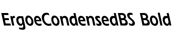 ErgoeCondensedBS Bold font preview