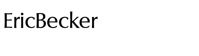 EricBecker font preview