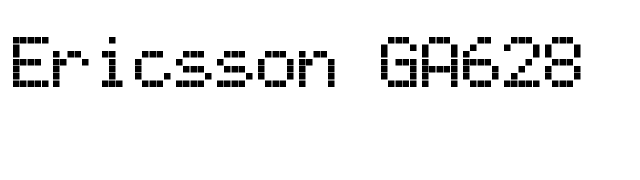 Ericsson GA628 font preview