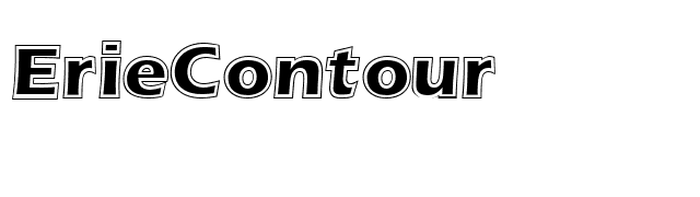 ErieContour font preview