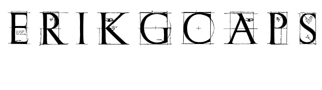 ErikGCapsSketches font preview