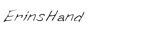 ErinsHand font preview