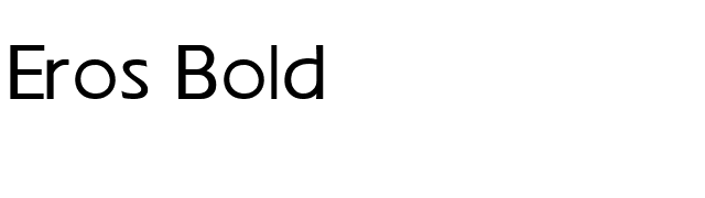 Eros Bold font preview