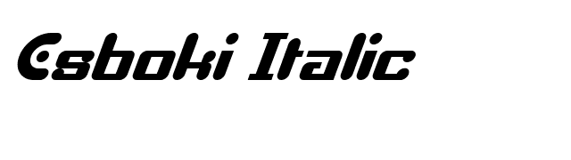 Esboki Italic font preview