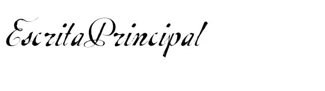 EscritaPrincipal font preview