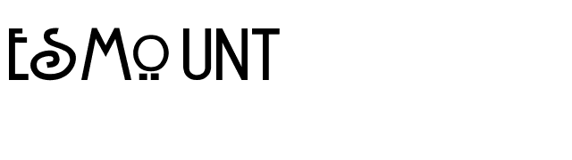 Esmount font preview