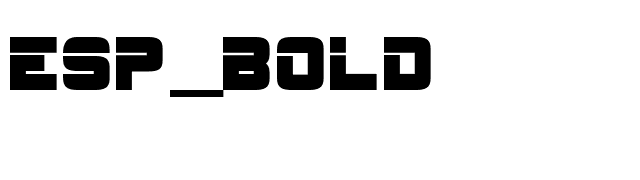 ESP_Bold font preview