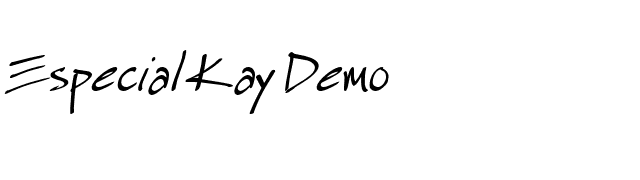 Especial Kay Demo font preview